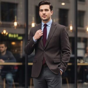 Tallia Designer Luxury Mens 100%Wool 2 Button Front Sport Blazer Size 40R‎